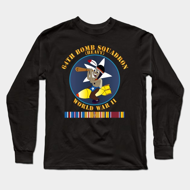 AAC - 64th Bomb Squadron - WWII w PAC SVC X 300 Long Sleeve T-Shirt by twix123844